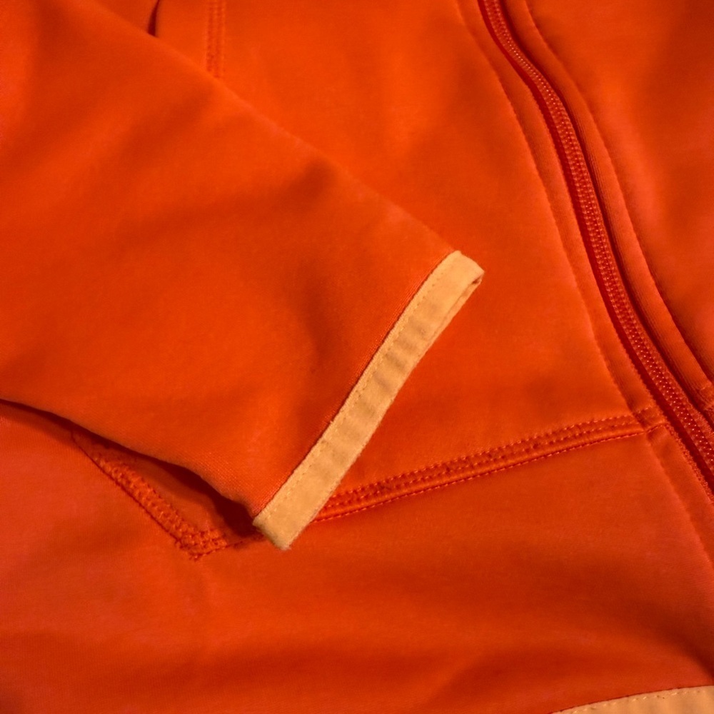 Nike Bright Orange Full-Zip Hoodie - Picture 3 of 11